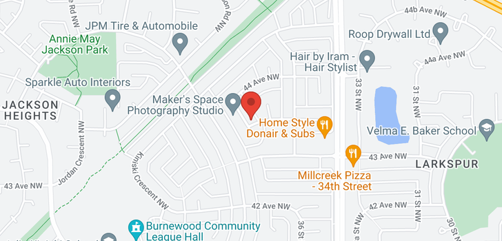map of 4317 37 ST NW